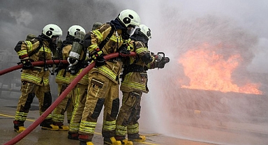 Yangın ve deprem tatbikatında o anlar yeniden yaşandı