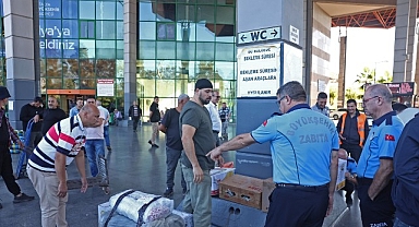 Büyükşehir zabıtasından otogarda usulsüz taşımacılığa operasyon